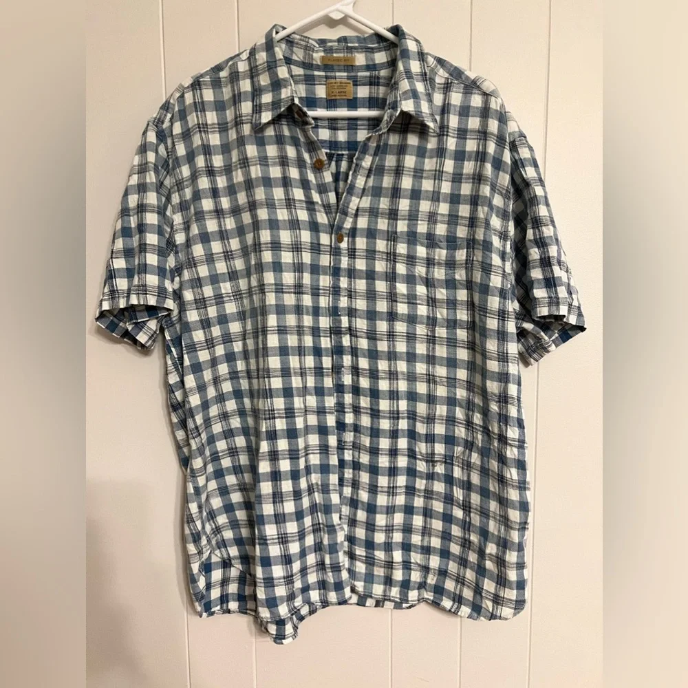 Lucky‎ Brand Shirt sleeve Sz XL Blue